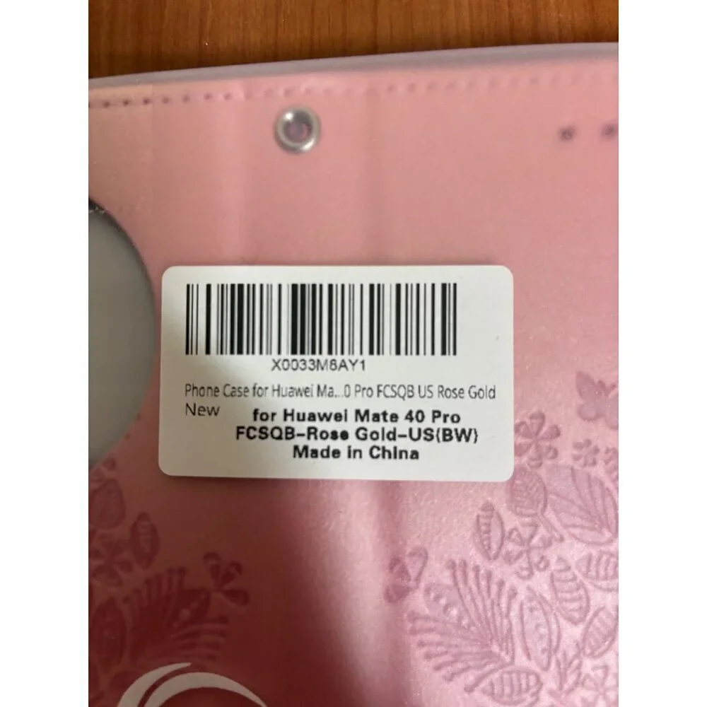 Cell Phone Wallet Case for Huawei Ma Pro FCSQB US Pink Rose Gold